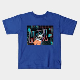 Fnf Hex neon artwork Kids T-Shirt